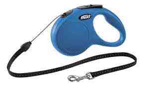 Flexi New CLASSIC, cordón, XS: 3 m, azul, 8 kg.